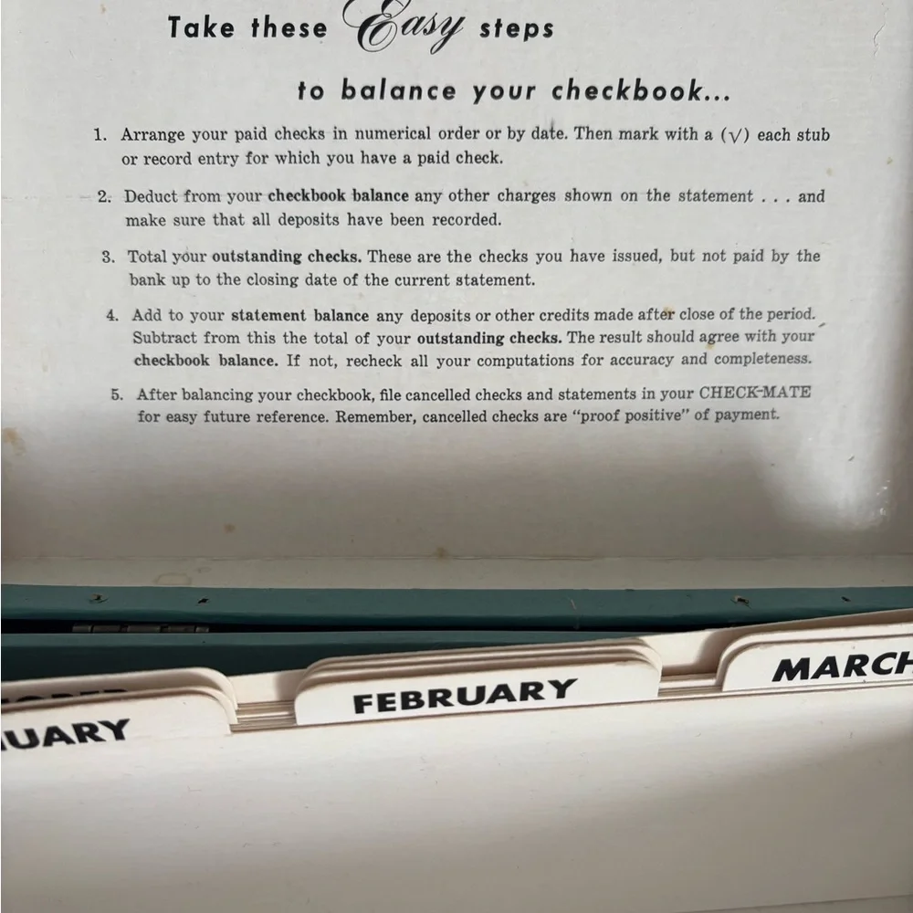 Vintage First National Bank box